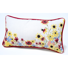 Lady Bird Johnson Where Flowers Bloom Pillow - 17” X 9 “