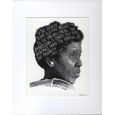 Civil Rights Barbara Jordan Matted  11.5x14 Print