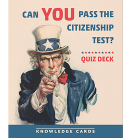 Americana Can You Pass The Citizenship Test? Quiz Deck Knowledge Cards