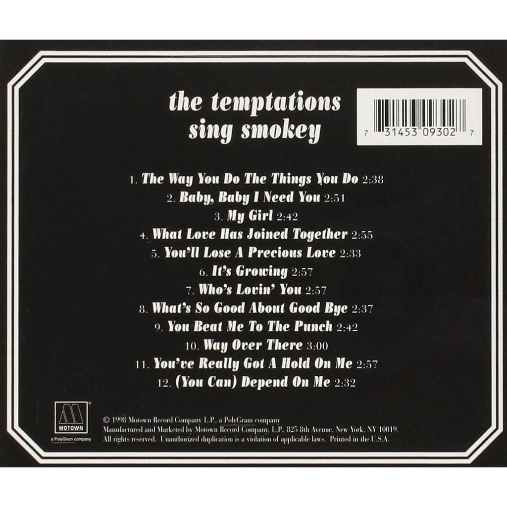 Sale sale-The Temptations Sing Smokey CD