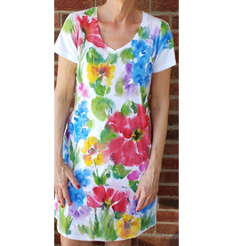 Lady Bird Johnson sale-Painted Wildflower Dress