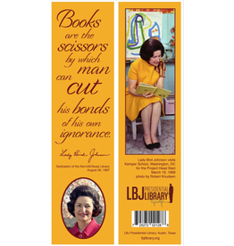 Lady Bird Johnson Books are the Scissors Bookmark