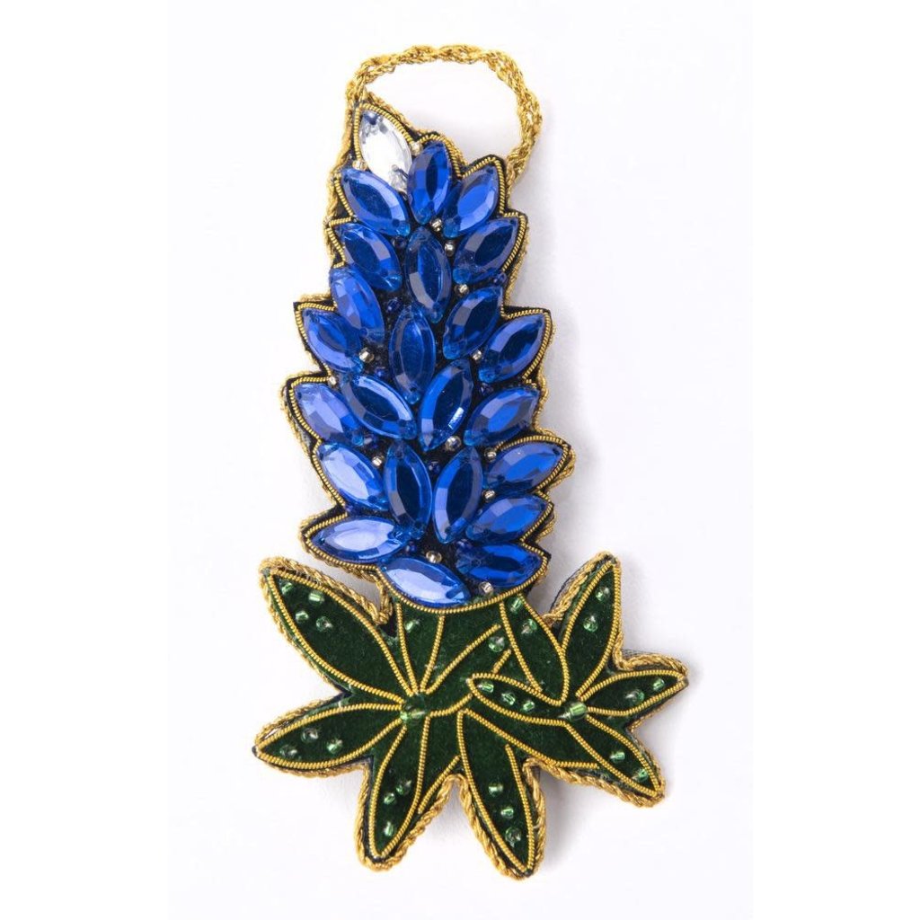 Lady Bird Johnson Bluebonnet Jeweled Ornament