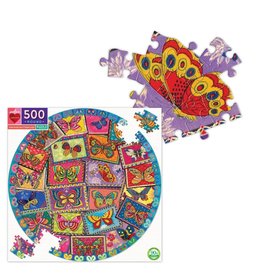 Just for Kids Vintage Butterfly 500pc Round Puzzle