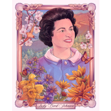 Sale sale-Where We All Meet-Lady Bird Johnson 8x10 print by Taylor Rose