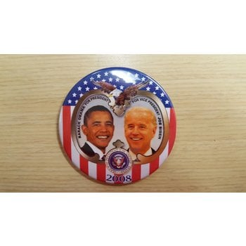Obama & Biden Stars & Stripes 2008 Campaign Button