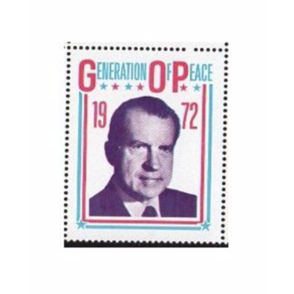 1972 Generation of Peace Nixon Stamp