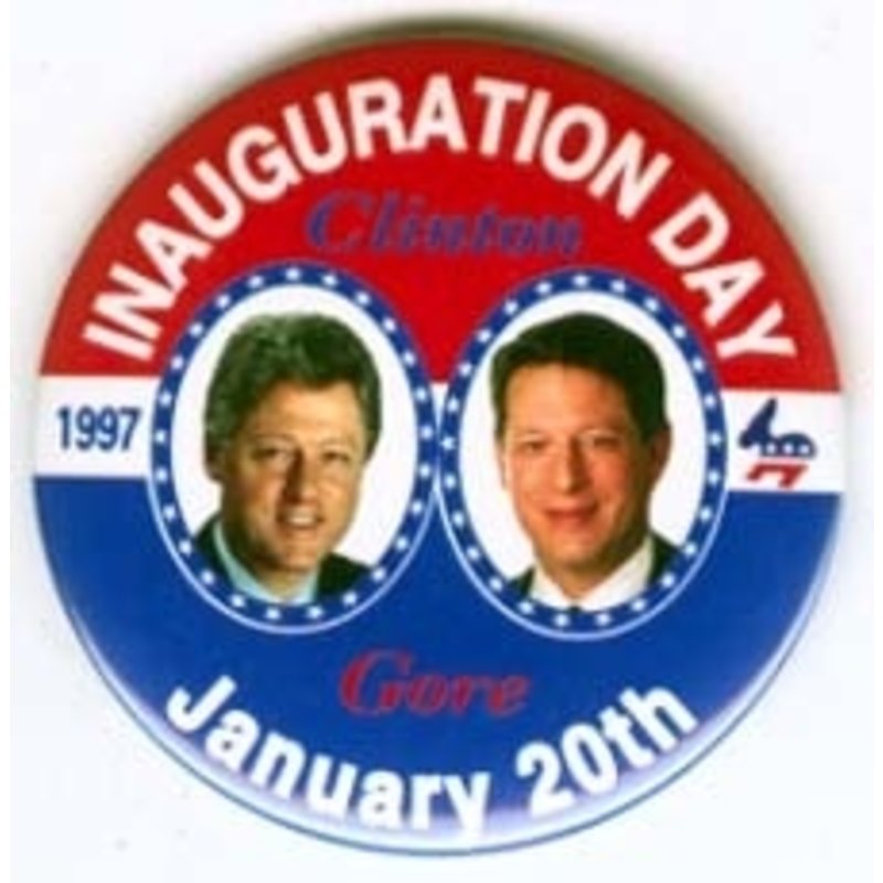 Clinton Inauguration Day red/blue
