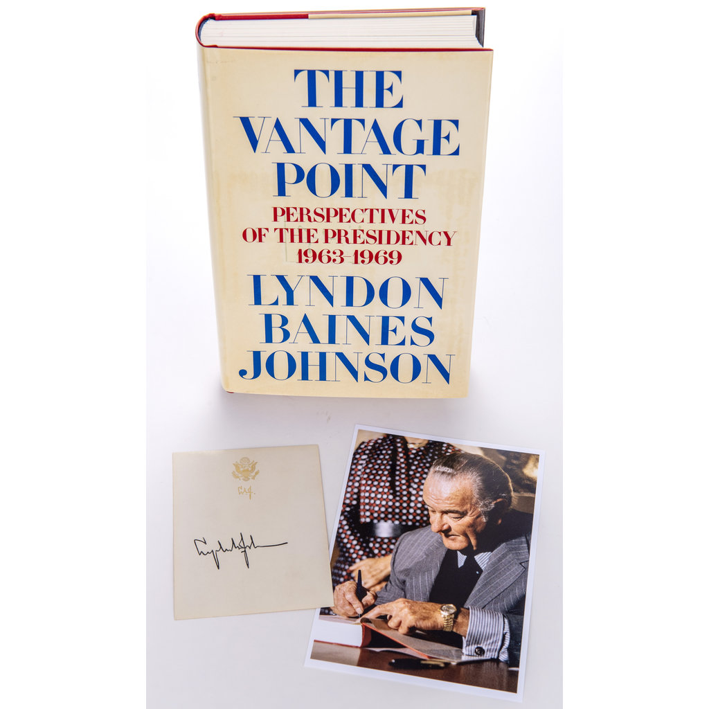 All the Way with LBJ Autographed Copy of The Vantage Point