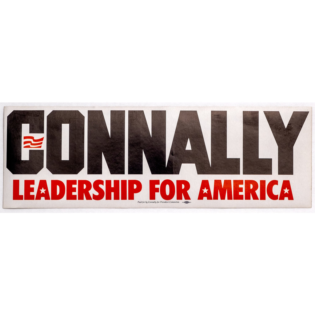 Connally Leadership Bumper sticker