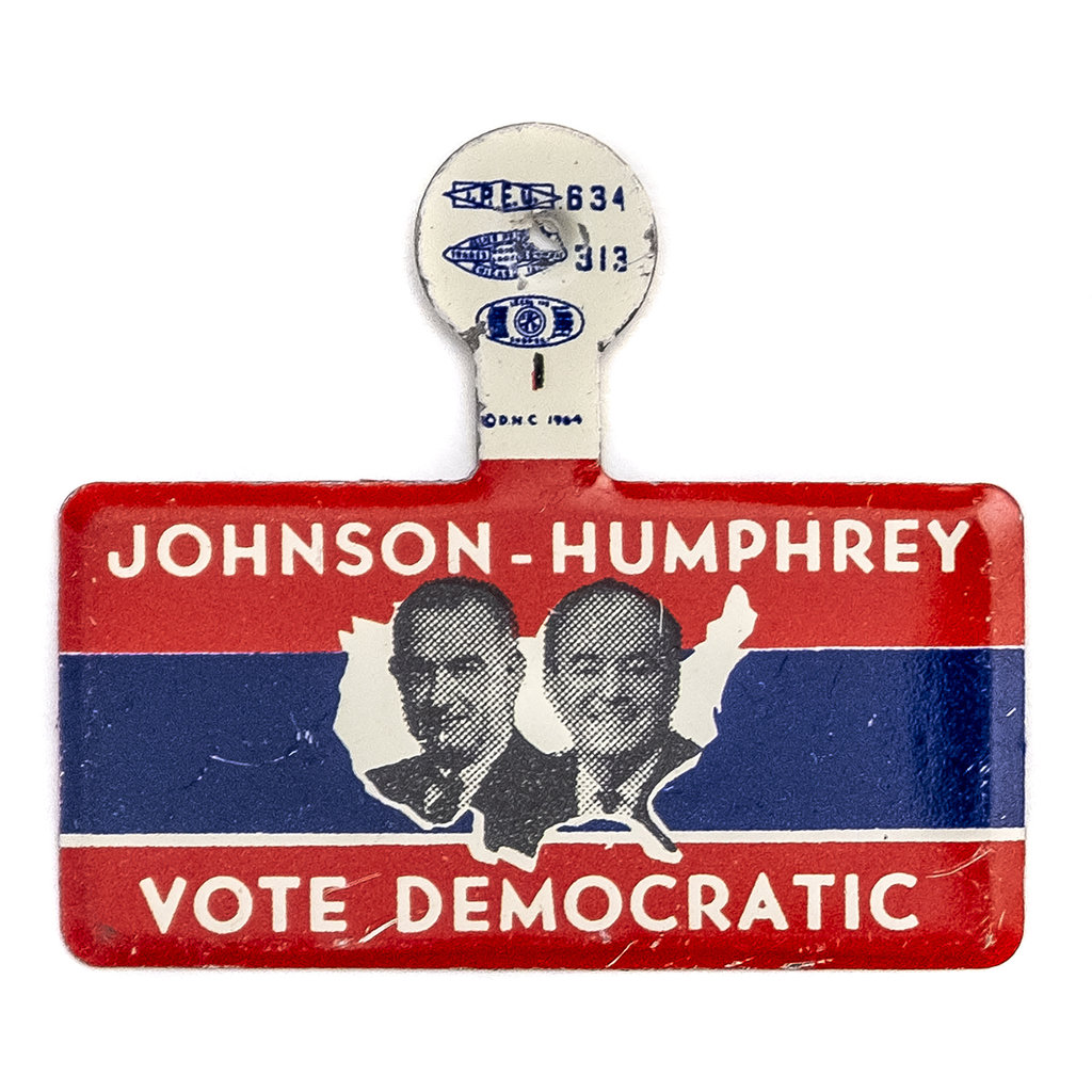 All the Way with LBJ Large Vote Demo Johnson Humphrey Tab