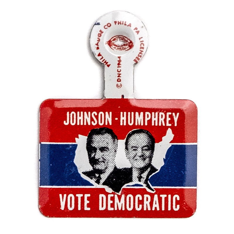 All the Way with LBJ Small Vote Democratic Johnson Humphrey Tab