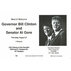 Clinton and Gore UT Campus Flyer