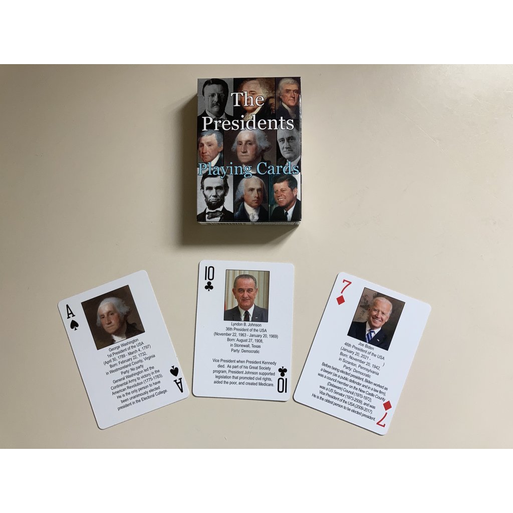 Americana Presidents Playing Cards 2021