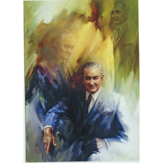 All the Way with LBJ LBJ Painting by Ingram Postcard