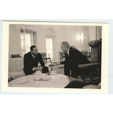 Civil Rights LBJ Meets MLK 1963 Postcard