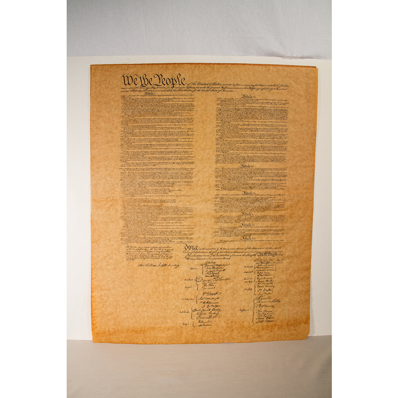 Americana US Constitution Poster 23”X29” tube