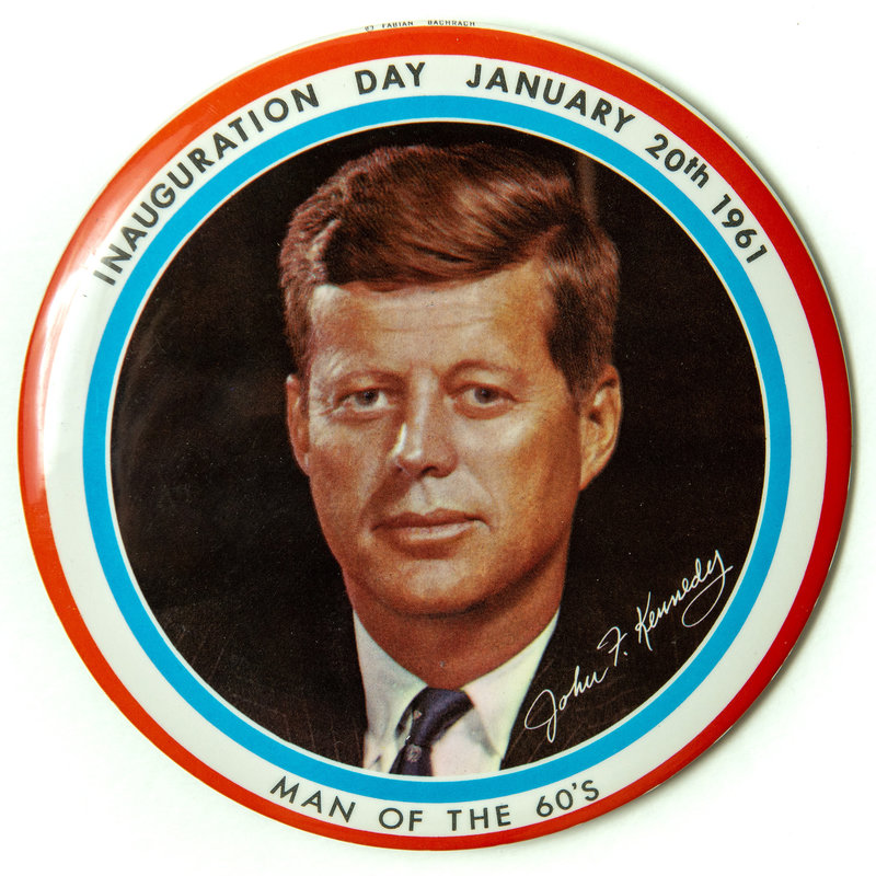 Original Kennedy Inauguration Day 1961 Button