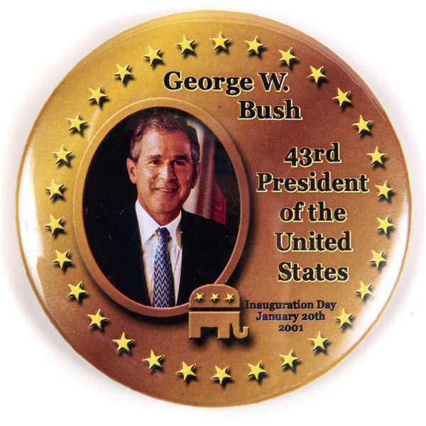 George W. Bush 43rd POTUS Inauguration Button