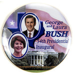 George & Laura Bush 54th Inaugural Button