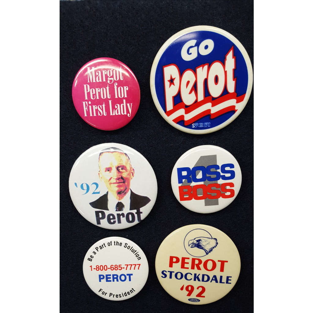 Ross Perot Campaign Button Collection 1