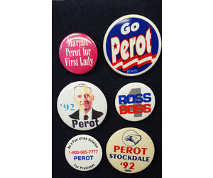 1996 Ross Perot 2-1/4" Pin06 "United We Stand America" Campaign Button 