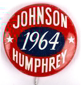 All the Way with LBJ Red Johnson 1964 Humphrey Button