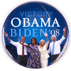 Victory Obama Biden '08 Button