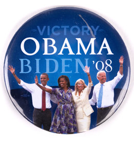 Victory Obama Biden '08 Button