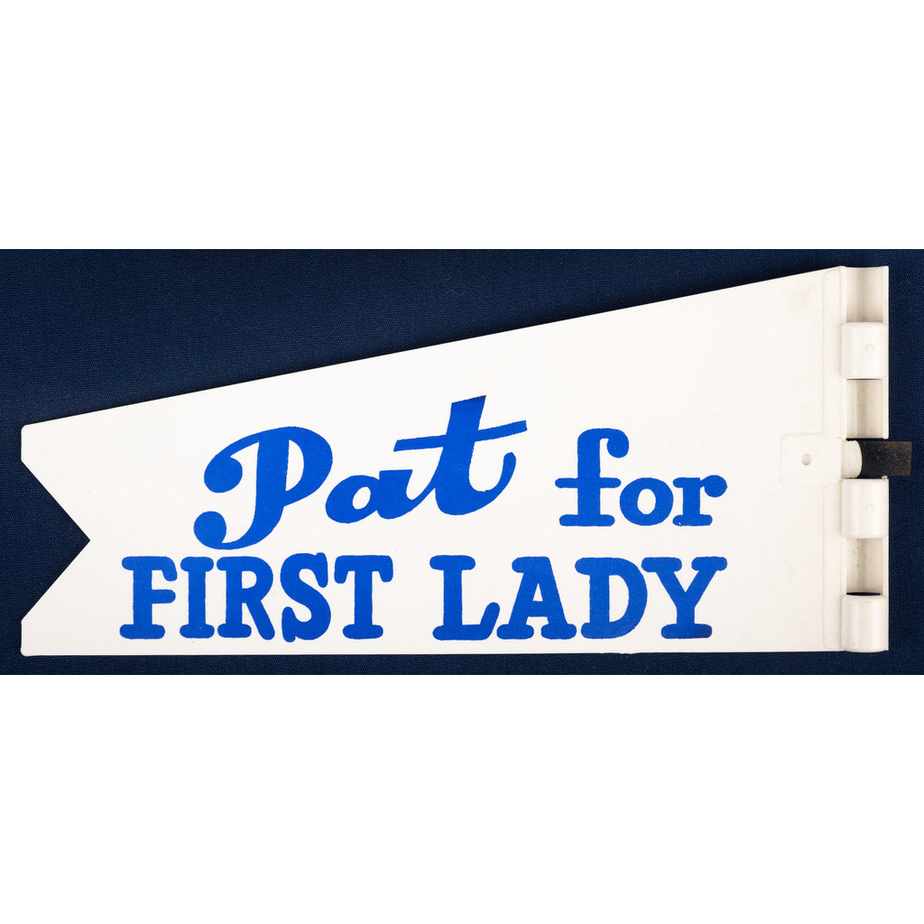 Pat Nixon for First Lady Plastic Antenna Flag