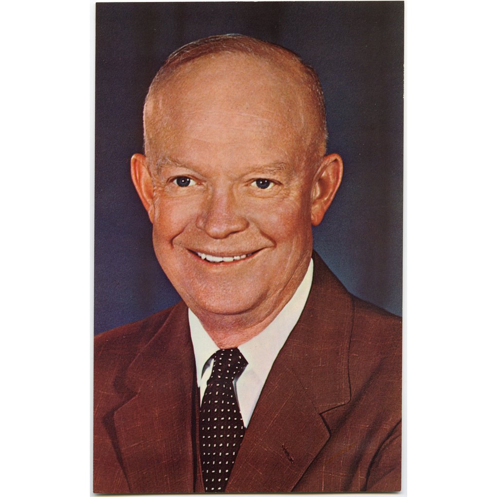 Dwight Eisenhower Portrait Postcard