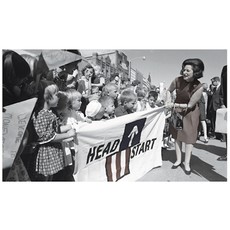 Lady Bird Johnson Lady Bird Johnson and Head Start banner print