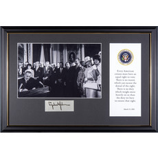 Civil Rights Voting Rights Signing Framed