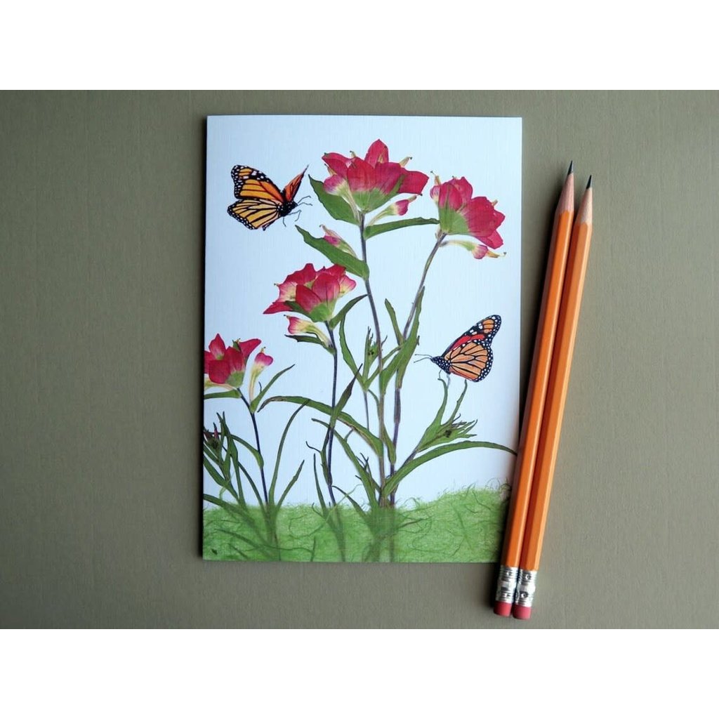 Austin & Texas Indian Paintbrush w/Monarchs Card