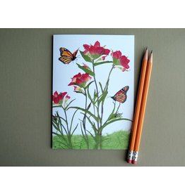 Austin & Texas Indian Paintbrush w/Monarchs Card