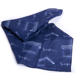 All the Way with LBJ Navy Multiple Library Bandana 20x20
