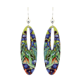 Irises earrings