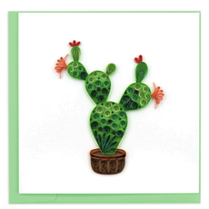 Austin & Texas Prickly Pear Cactus Quilling Card