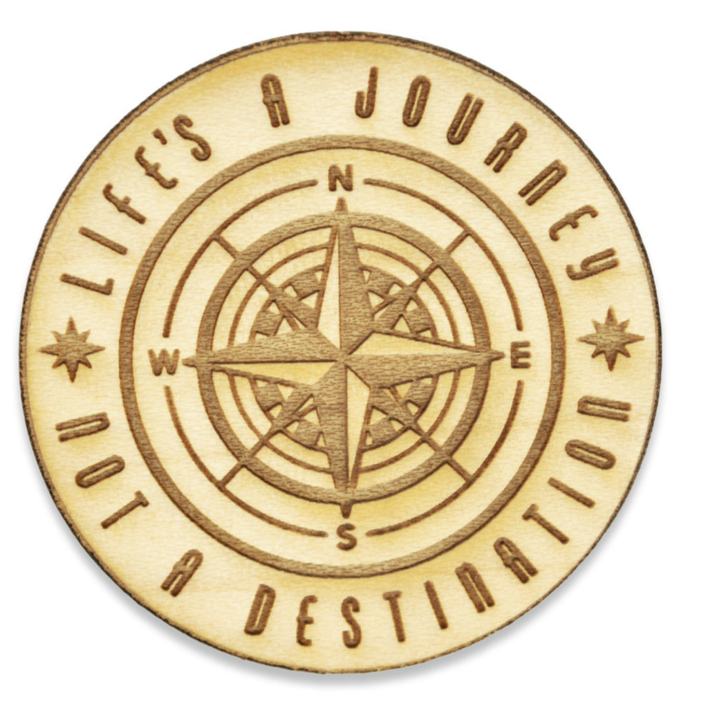 Americana Life is a Journey Pin