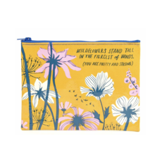 Lady Bird Johnson Wildflowers Stand Zipper Pouch