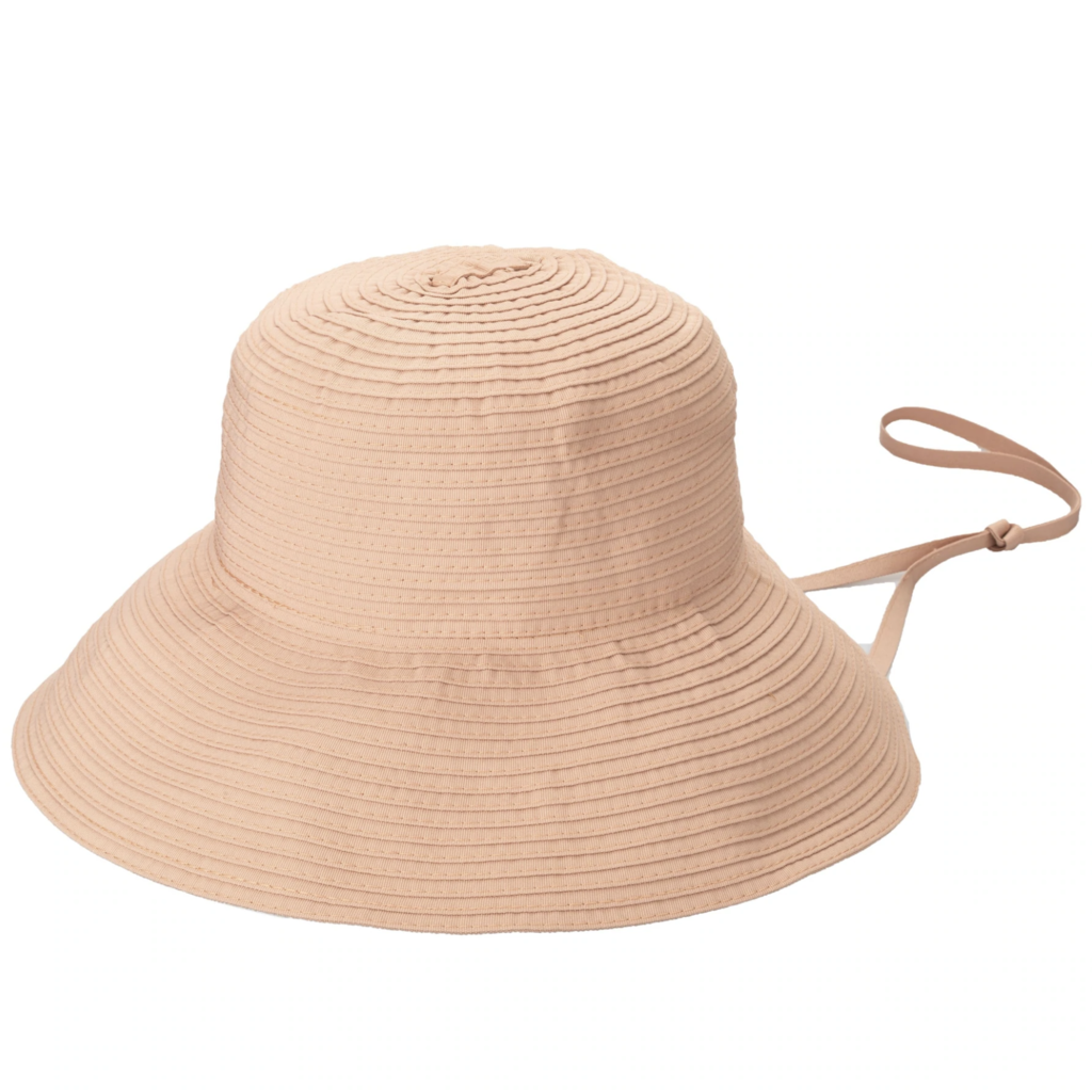 Blush Ribbon Sun Hat w/ Removable Cord