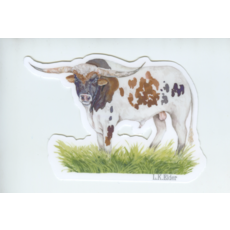 Austin & Texas Longhorn 3" x 2.75" Vinyl Sticker