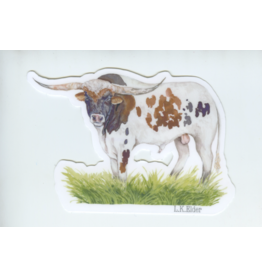 Austin & Texas Longhorn 3" x 2.75" Vinyl Sticker
