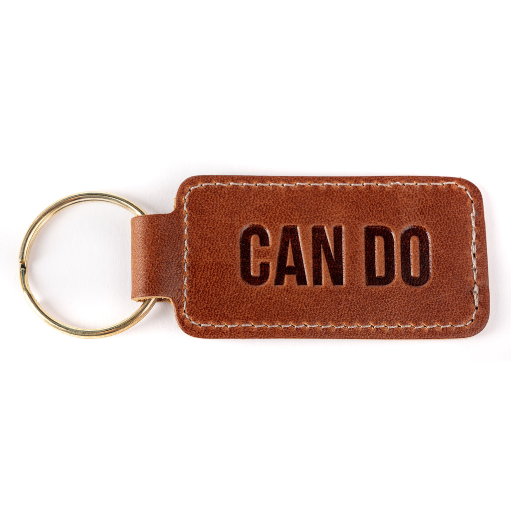 All the Way with LBJ Can Do Leather Key Fob