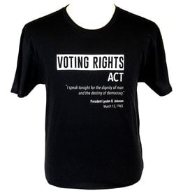 All the Way with LBJ Voting Rights Act Tshirt Black