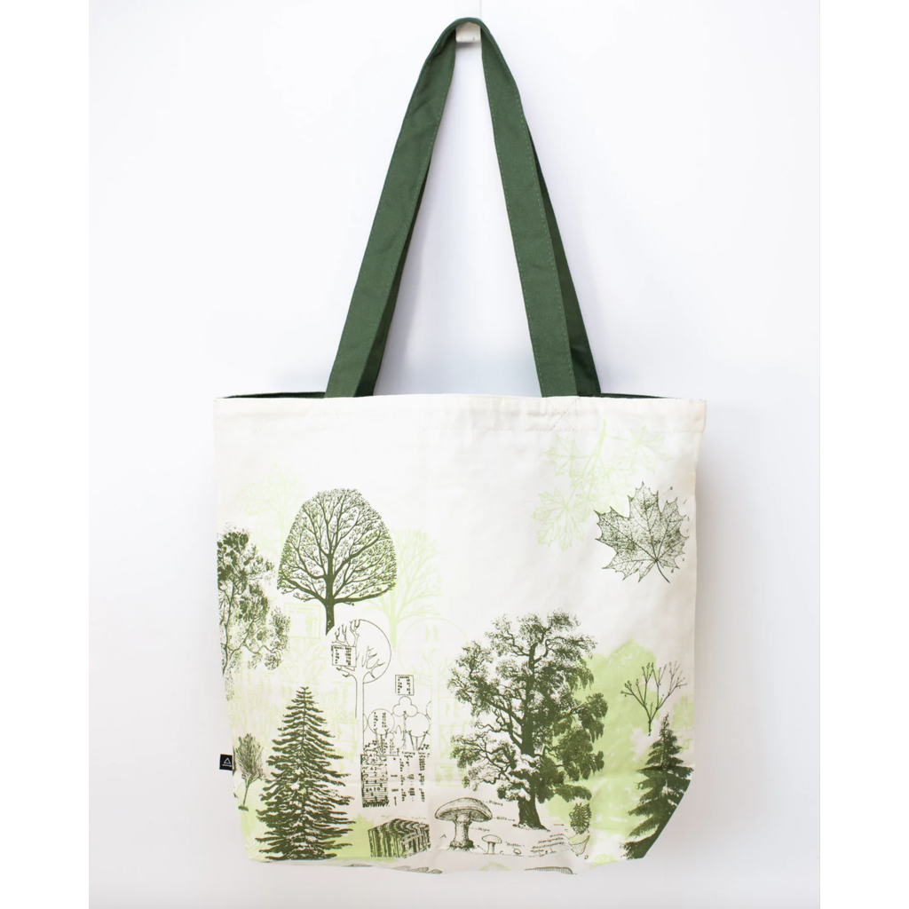 Americana Forest Canvas Shoulder Tote