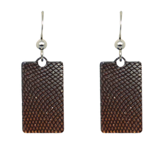 Snakeskin Metallic Earrings