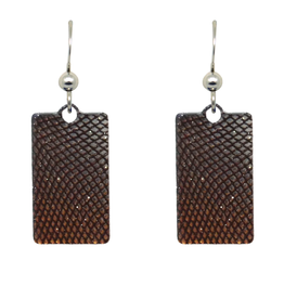 Snakeskin Metallic Earrings