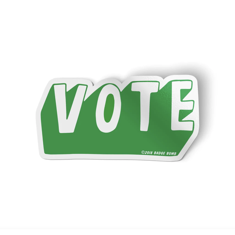 Americana Green Vote Sticker~