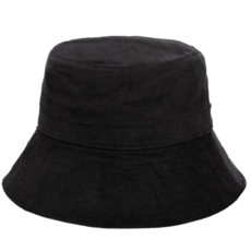 Corduroy Bucket Hat Black